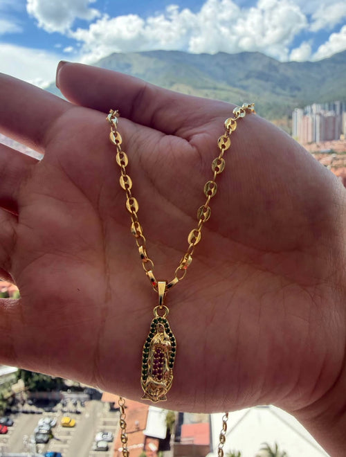 Cadena Gucci Virgen de Guadalupe