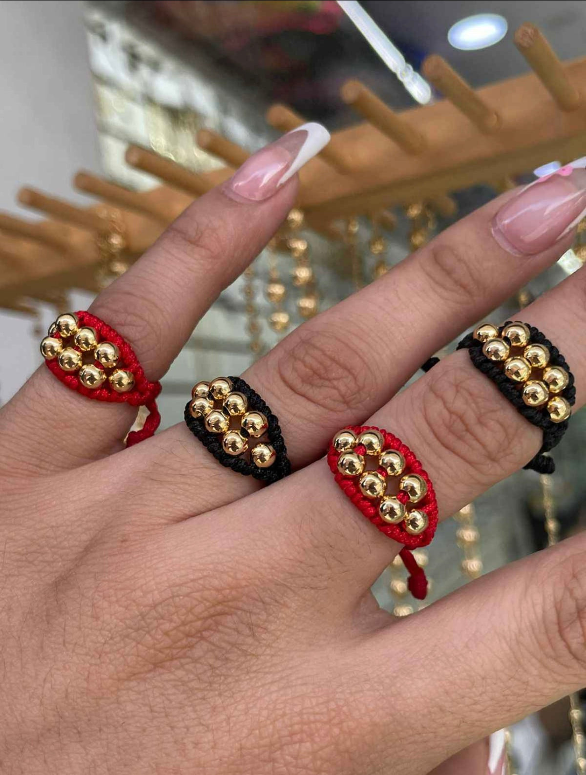 Anillo Tejido Balines