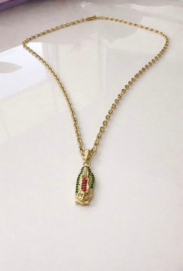 Cadena Fina con Dije Virgen