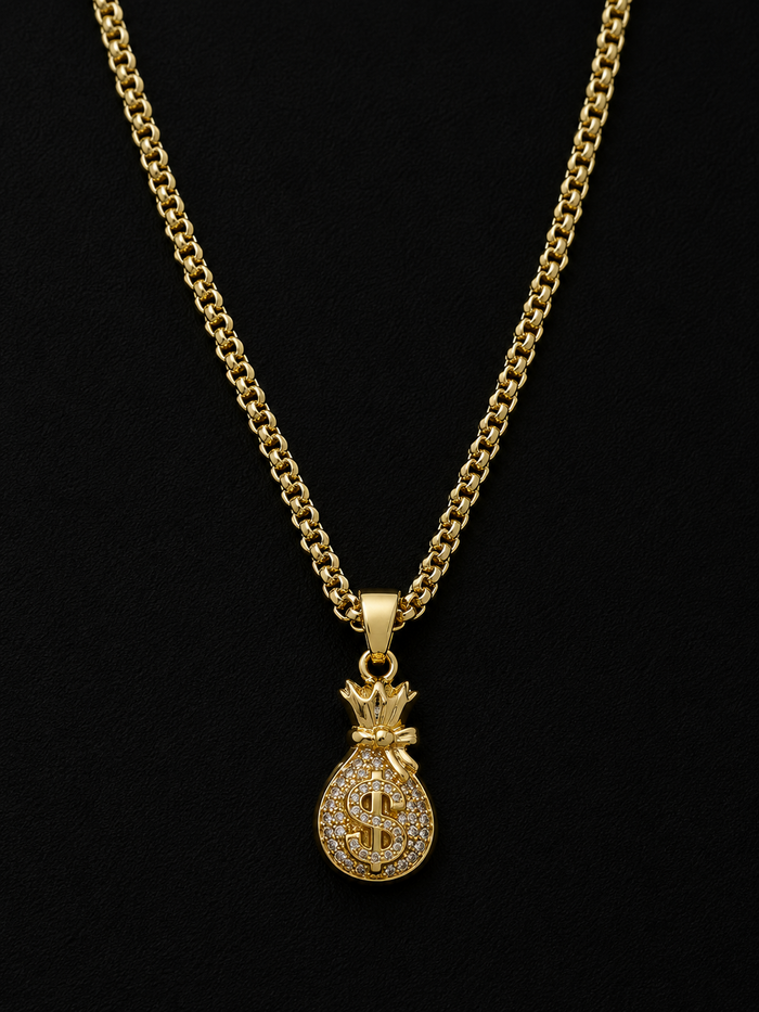 Cadena con Dije Saco de la Abundancia