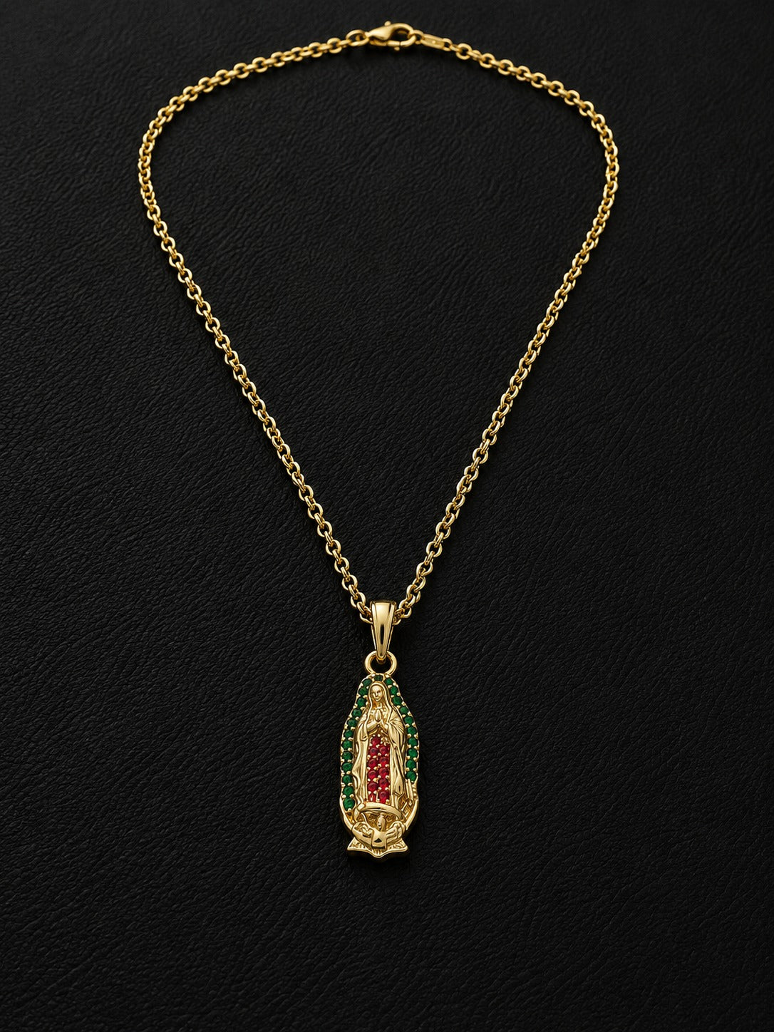 Cadena Virgen de Guadalupe Premium